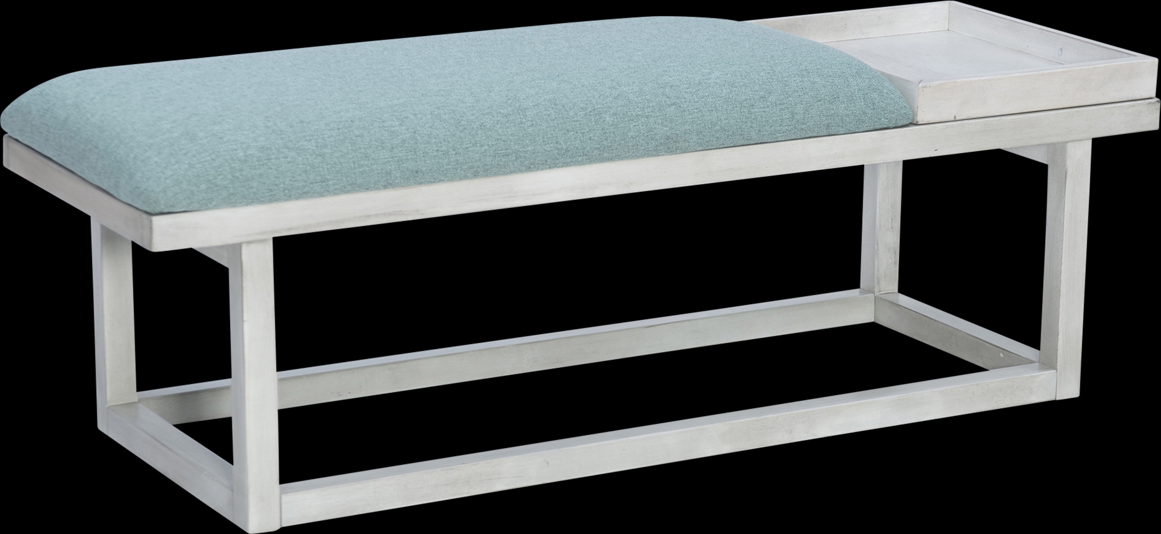 Amoroso White/Aqua Bench - Thumbnail - Image 4