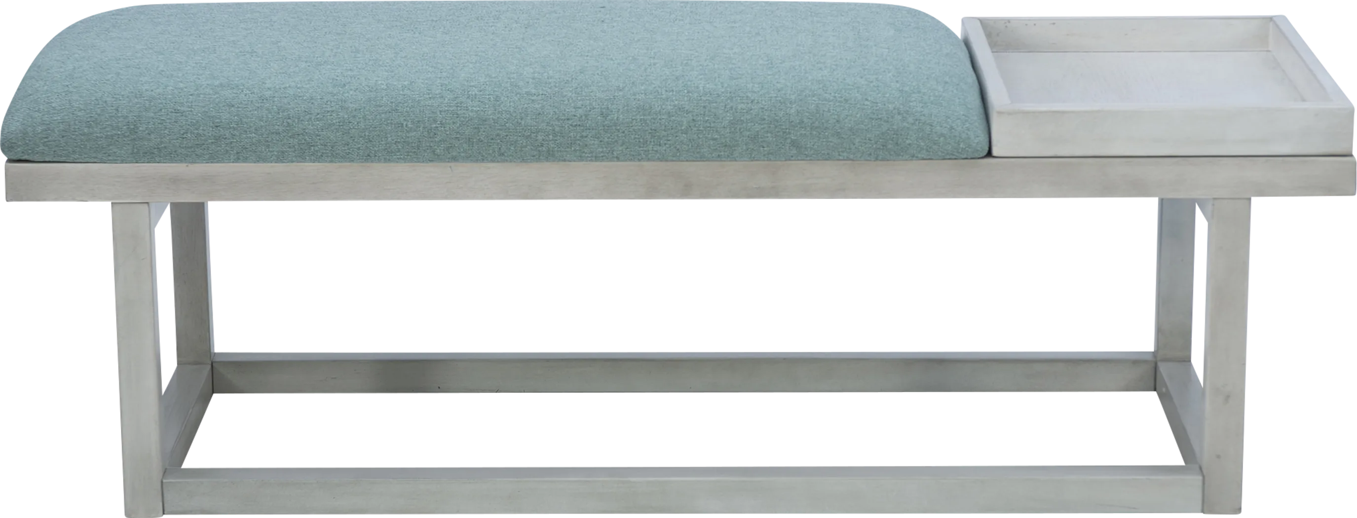 Amoroso White/Aqua Bench - Image 5