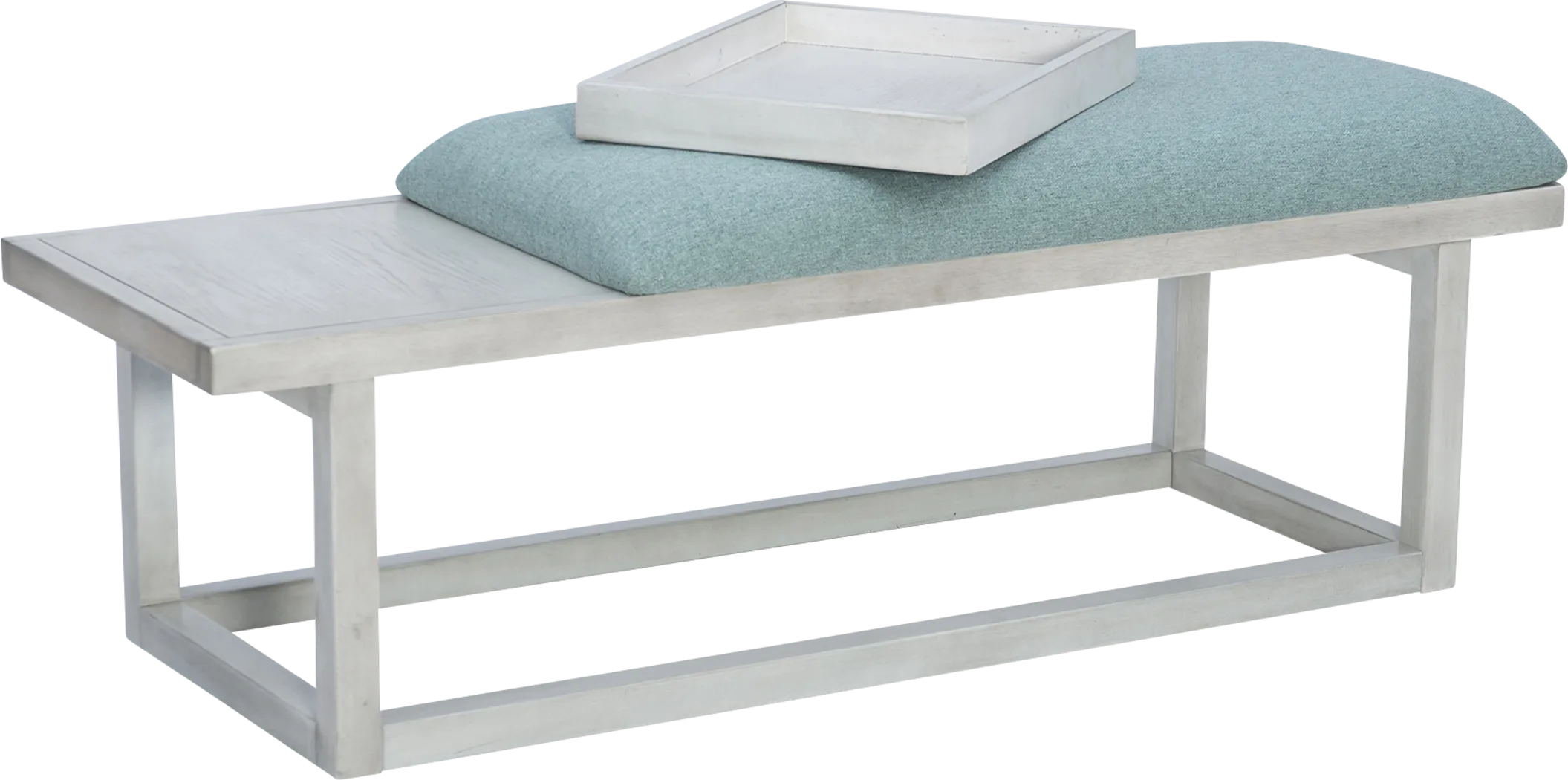 Amoroso White/Aqua Bench - Image 6