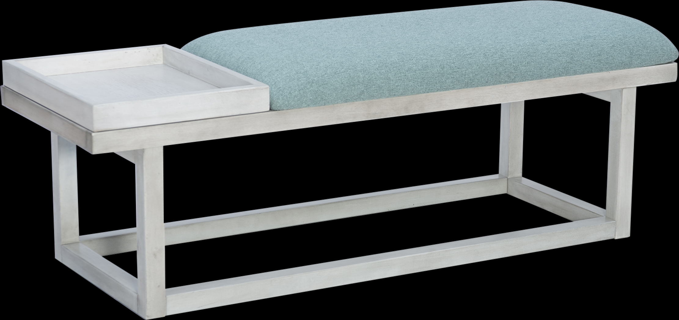 Amoroso White/Aqua Bench - Thumbnail - Image 1