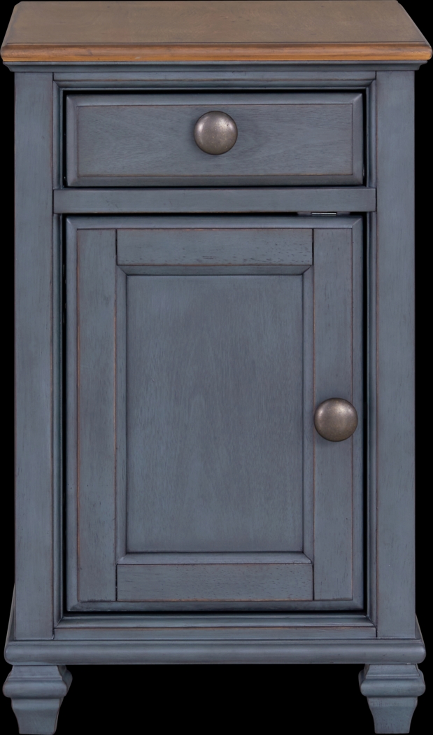 Amoyr Blue Chairside Table - Thumbnail - Image 3