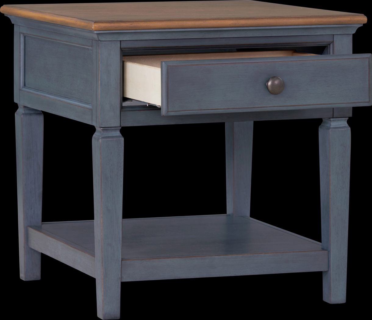 Amoyr Blue End Table - Thumbnail - Image 3