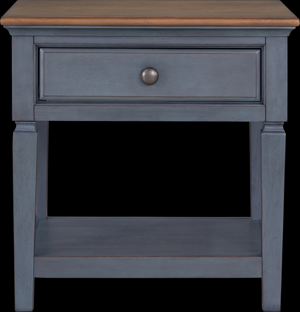 Amoyr Blue End Table - Thumbnail - Image 7