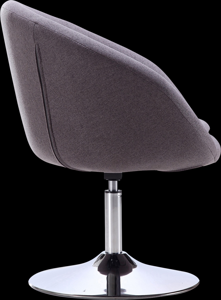 Amparoo Gray Swivel Accent Chair - Thumbnail - Image 2