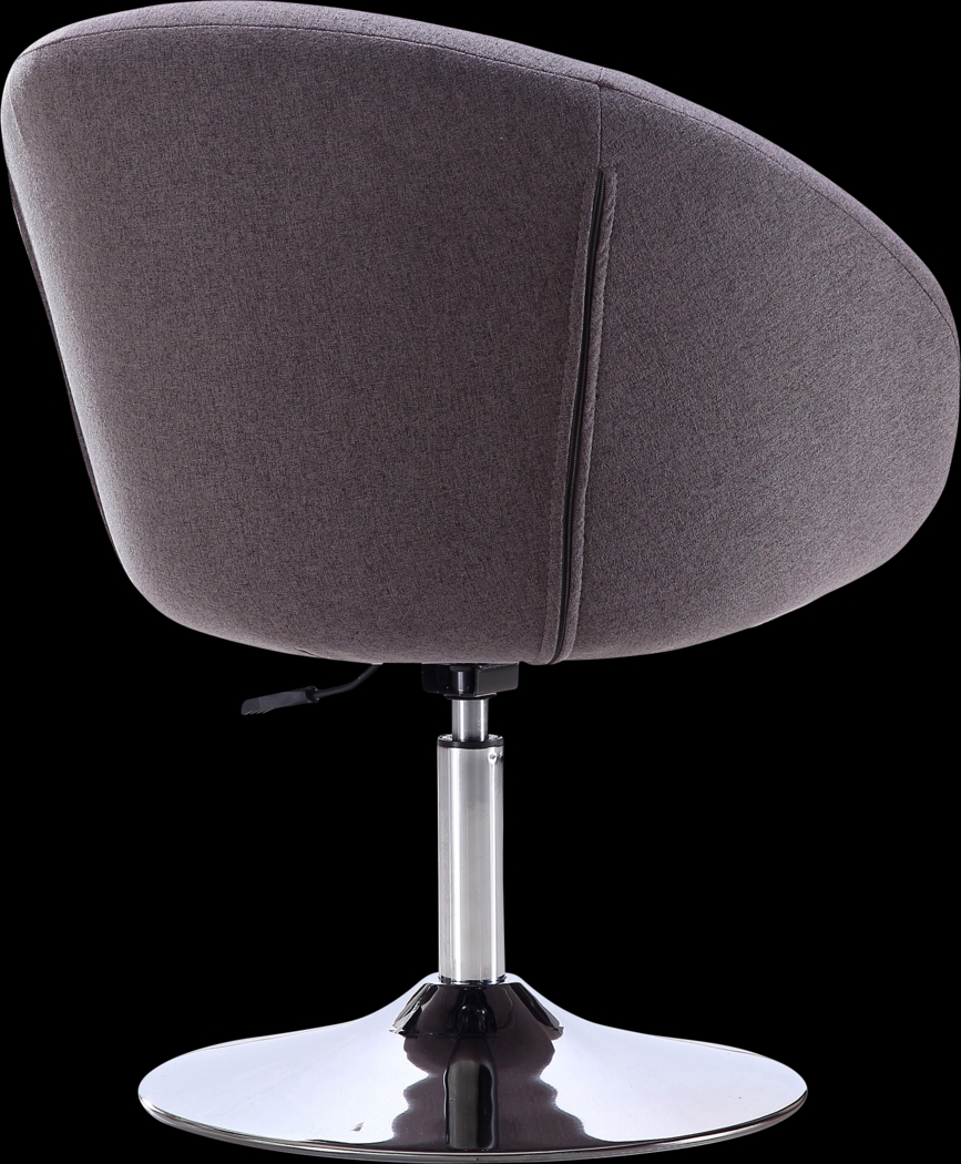 Amparoo Gray Swivel Accent Chair - Thumbnail - Image 3