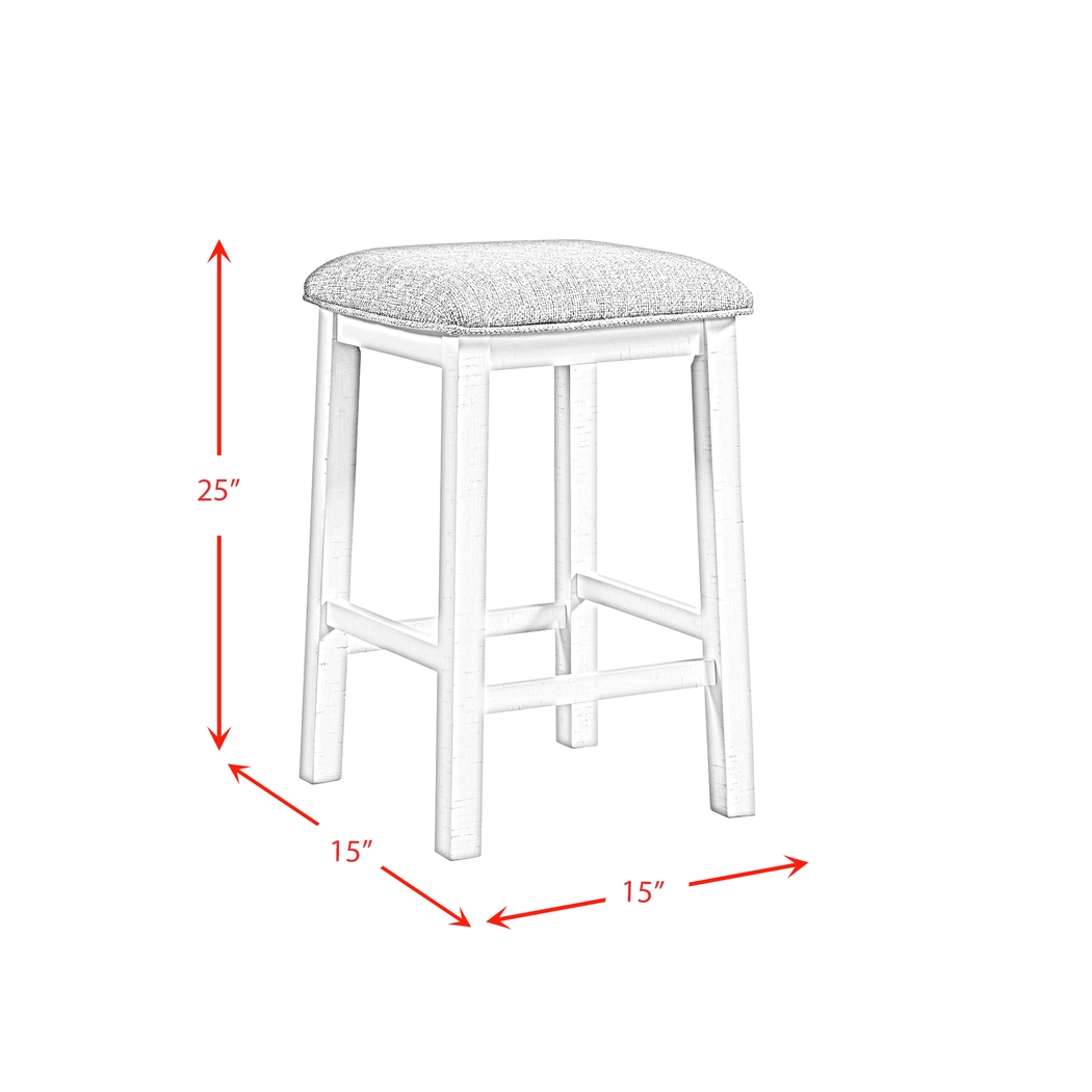 Ampezo White Bar Table with Stools - Thumbnail - Image 15