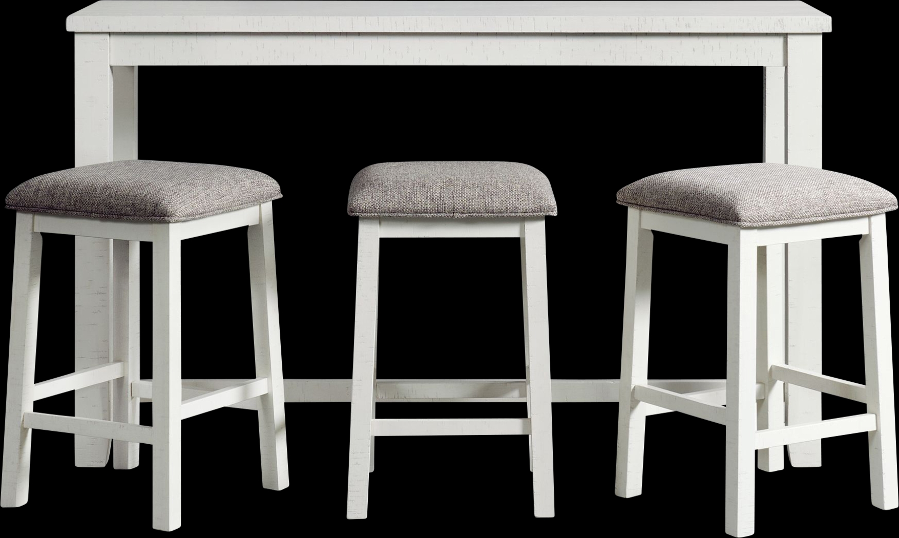 Ampezo White Bar Table with Stools - Thumbnail - Image 3