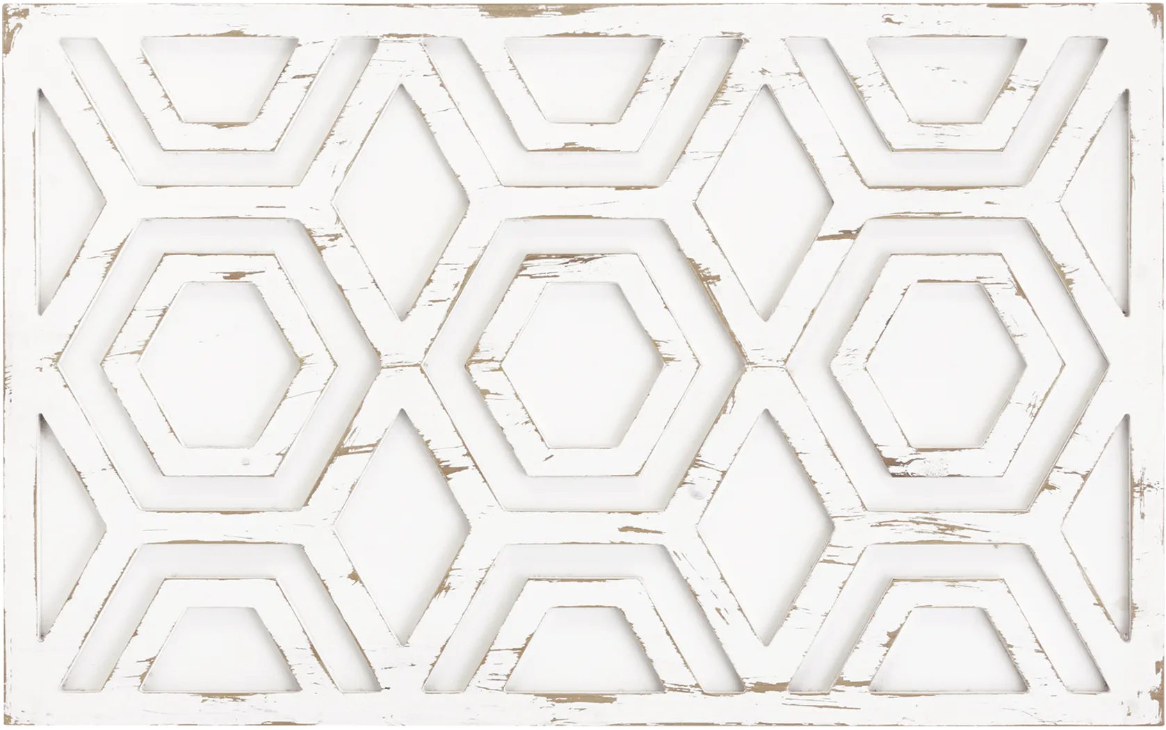 Amreheim White Wooden Wall Art with Pattern - Thumbnail - Image 4