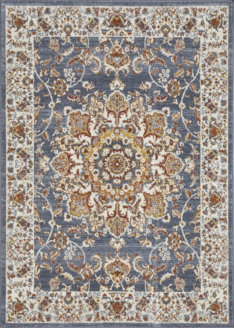 Amrenta Blue 5'3 x 7'3 Area Rug - Thumbnail - Image 1