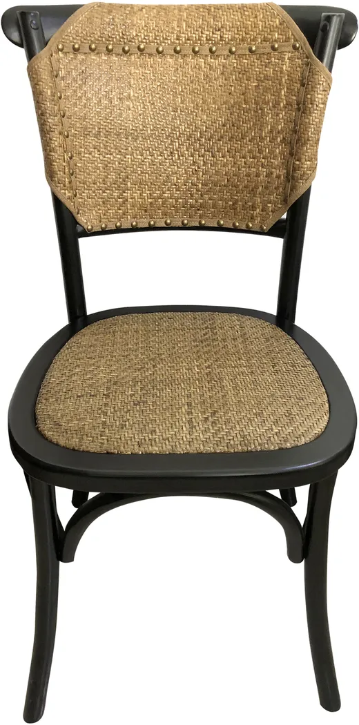 Amroth Black Side Chair, Set of 2 - Thumbnail - Image 2