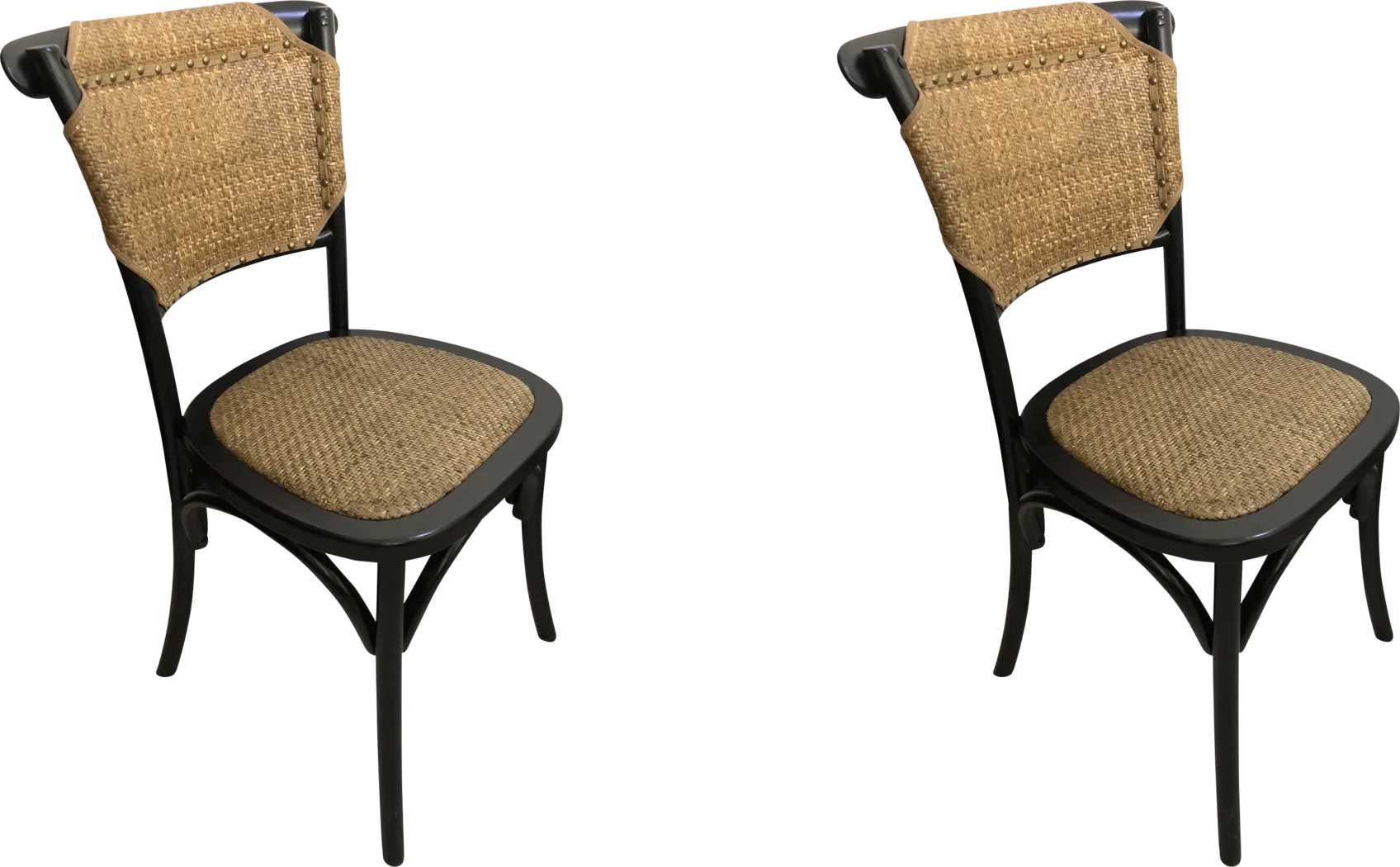Amroth Black Side Chair, Set of 2 - Thumbnail - Image 1