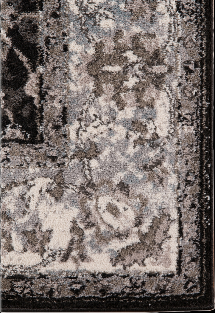 Amshall Black 7'9 x 9'9 Rug - Thumbnail - Image 5