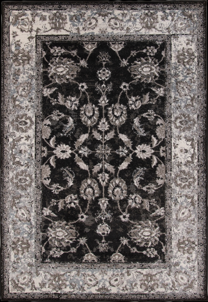Amshall Black 7'9 x 9'9 Rug - Thumbnail - Image 1