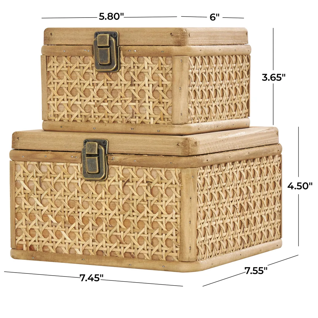 Amtai Brown Decorative Box, Set of 2 - Thumbnail - Image 12