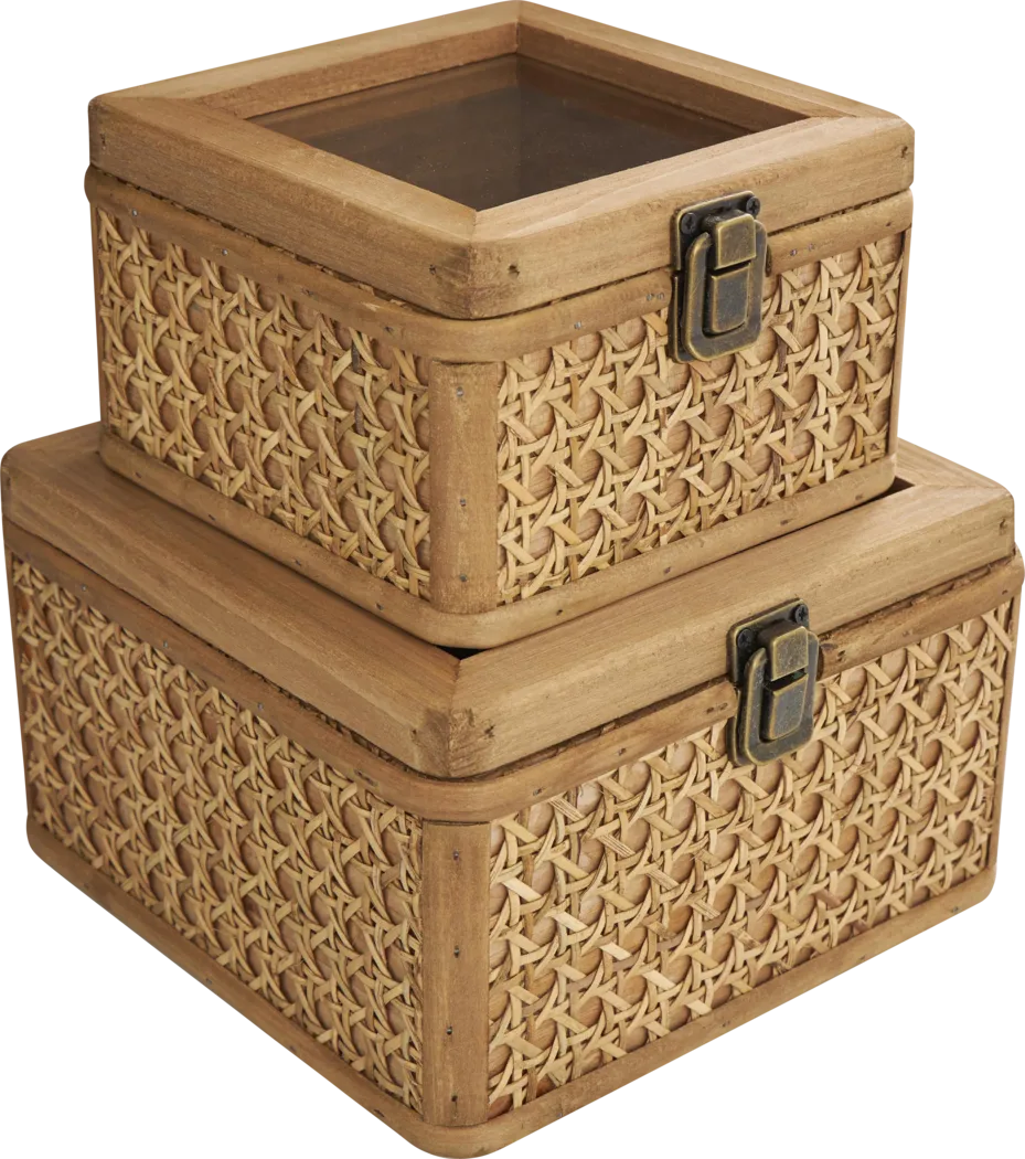 Amtai Brown Decorative Box, Set of 2 - Thumbnail - Image 6