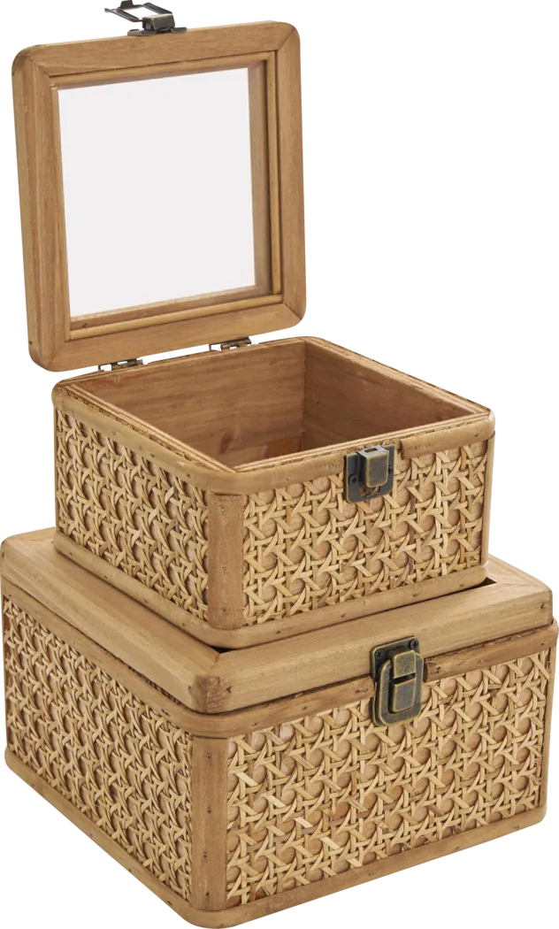 Amtai Brown Decorative Box, Set of 2 - Thumbnail - Image 7