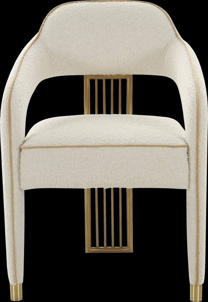 Amurra Cream Arm Chair - Thumbnail - Image 3