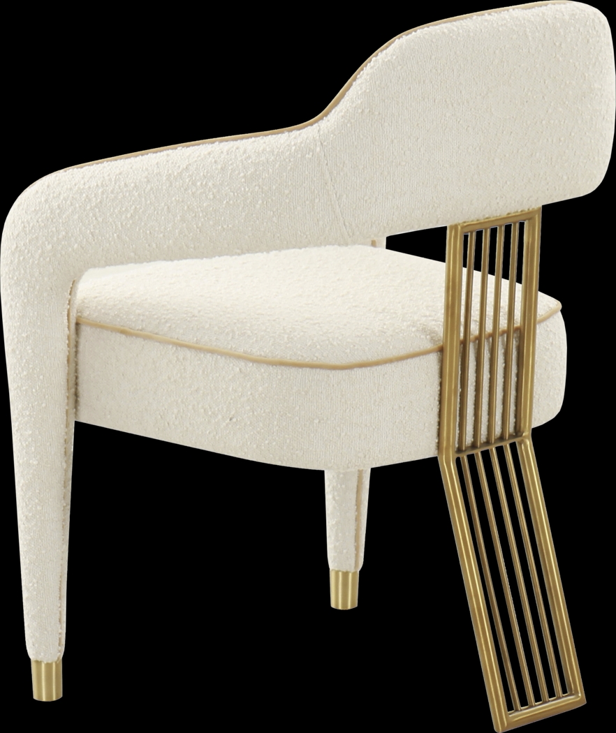 Amurra Cream Arm Chair - Thumbnail - Image 4