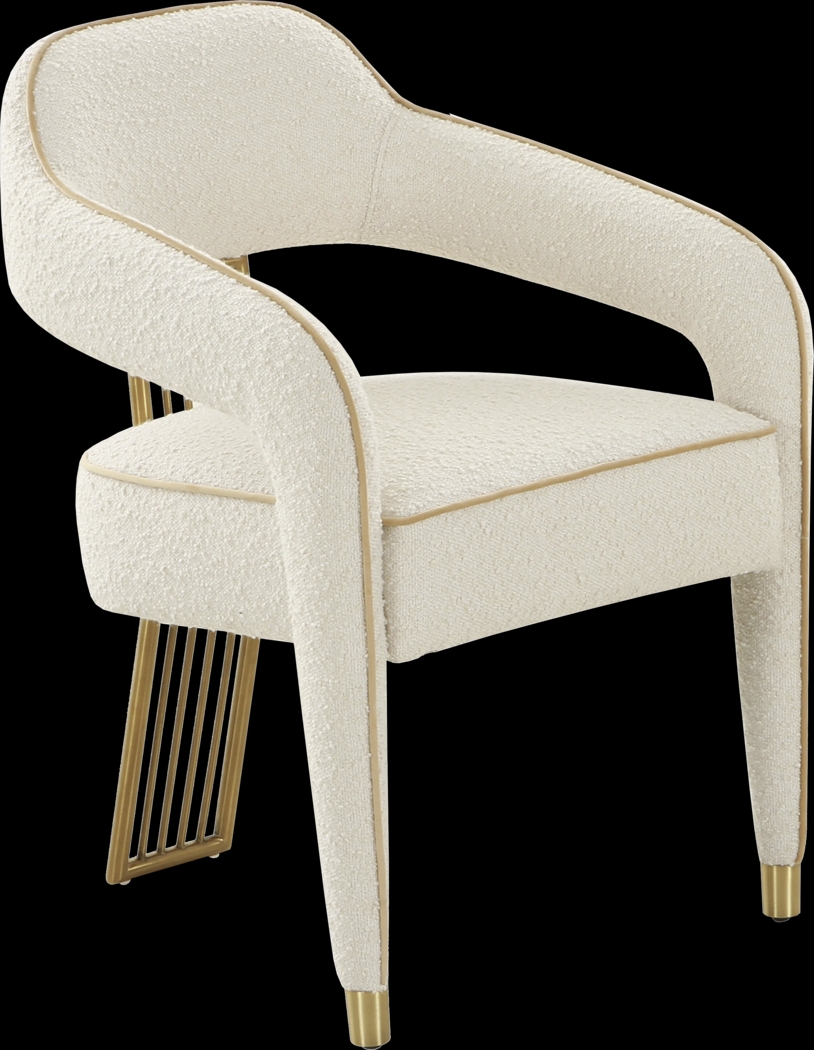 Amurra Cream Arm Chair - Thumbnail - Image 1