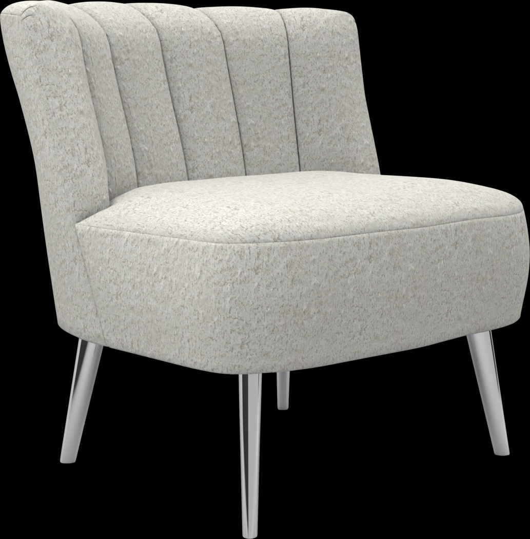 Amwiler White Accent Chair - Thumbnail - Image 1