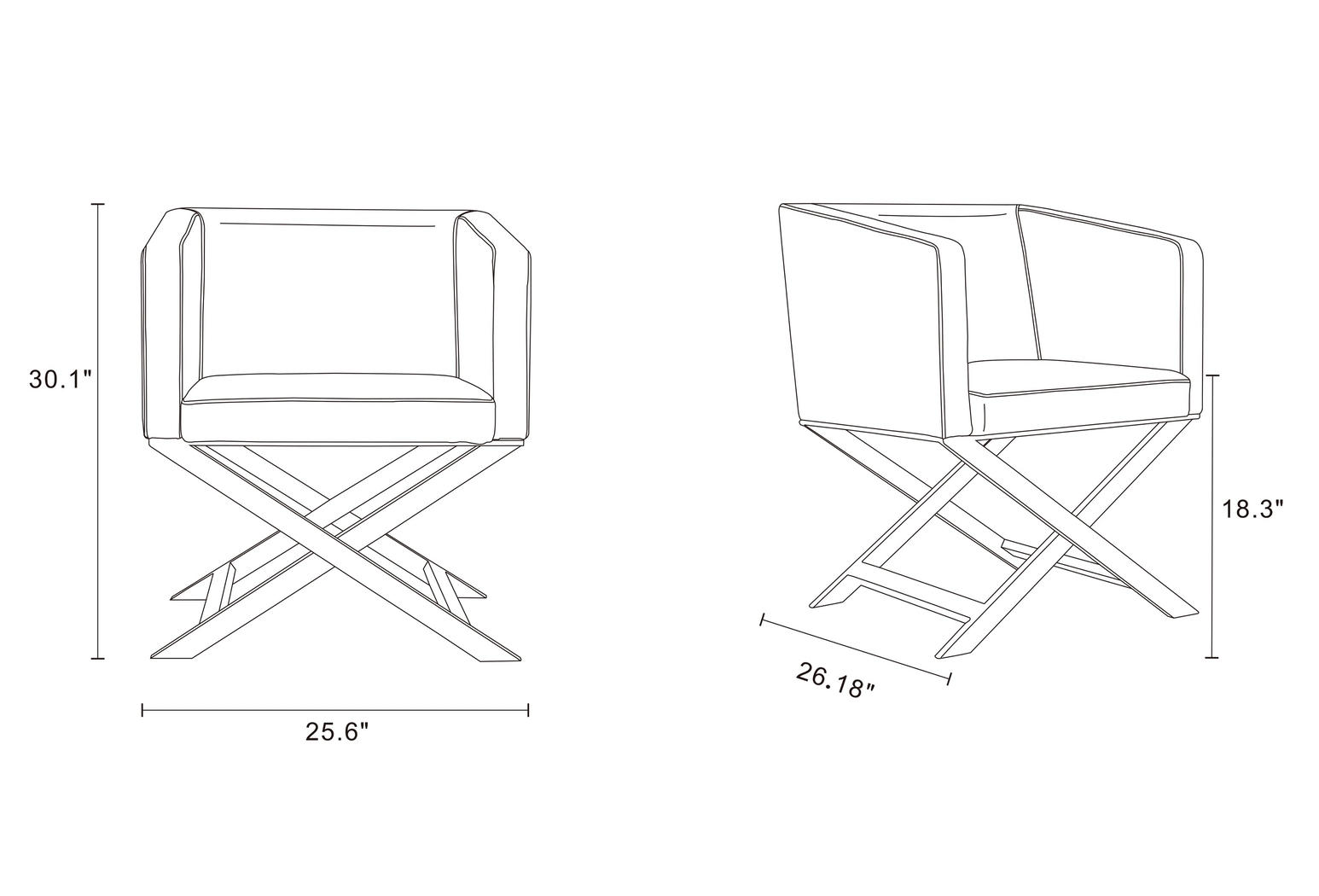 Amyjane White Accent Chair - Thumbnail - Image 7