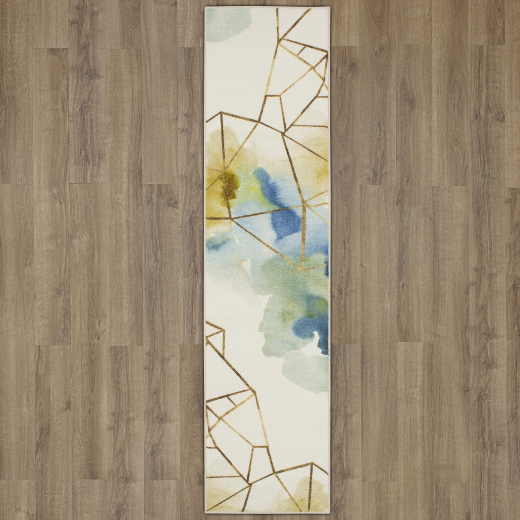 Amyra Off-White 2' x 8' Runner Rug - Thumbnail - Image 3