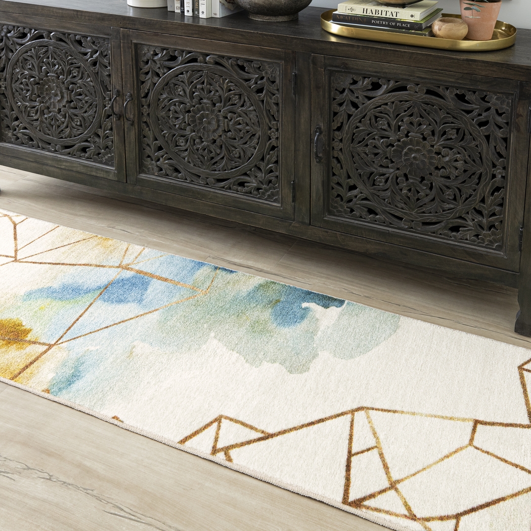 Amyra Off-White 2' x 8' Runner Rug - Thumbnail - Image 9