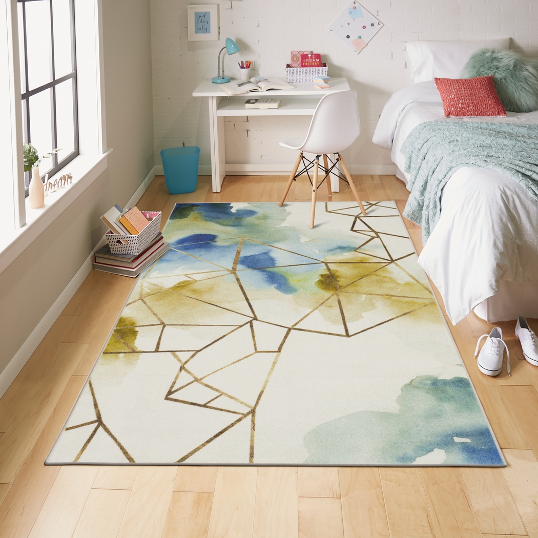 Amyra Off-White 5' x 8' Rug - Thumbnail - Image 2