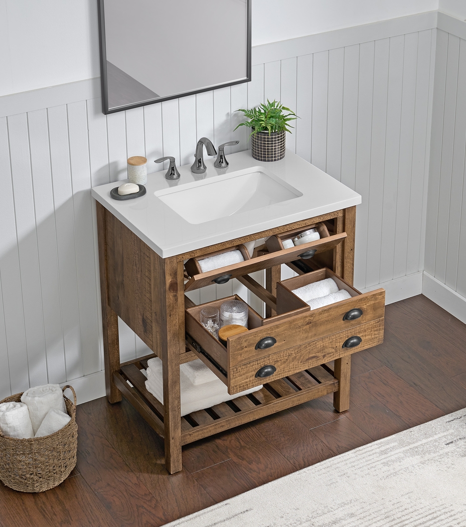 Anaar Brown Bathroom Vanity - Thumbnail - Image 2