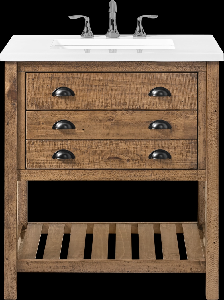 Anaar Brown Bathroom Vanity - Thumbnail - Image 1