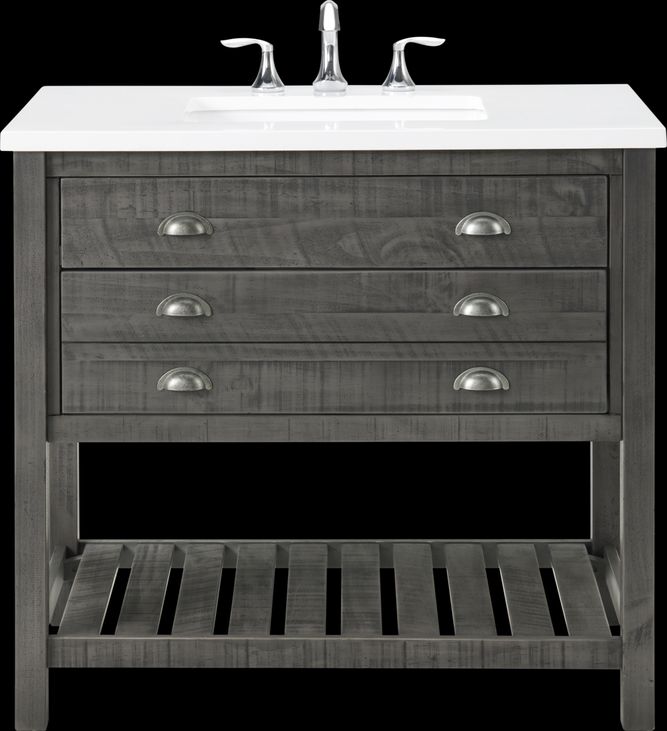 Anaar Gray Bathroom Vanity - Thumbnail - Image 12