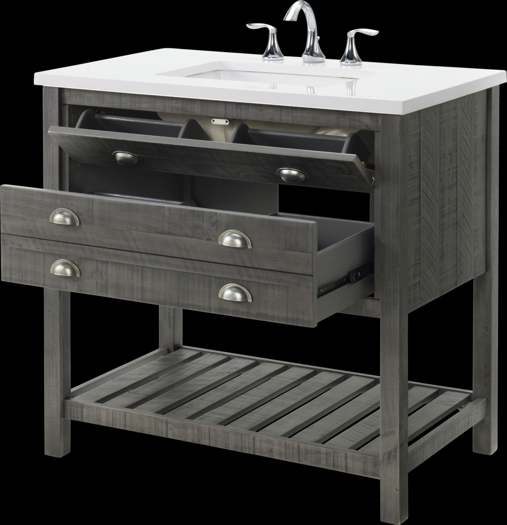 Anaar Gray Bathroom Vanity - Thumbnail - Image 7
