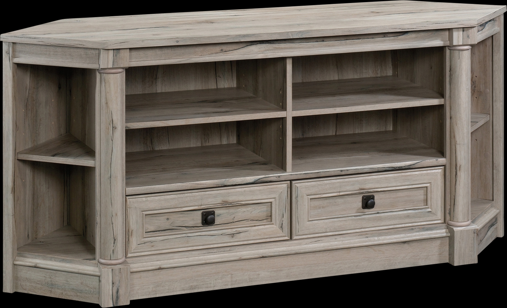 Anacacho Gray 61.5 in. Corner Console - Thumbnail - Image 1