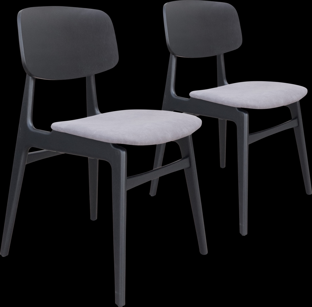 Anacosta Black Dining Chair, Set of 2 - Thumbnail - Image 1