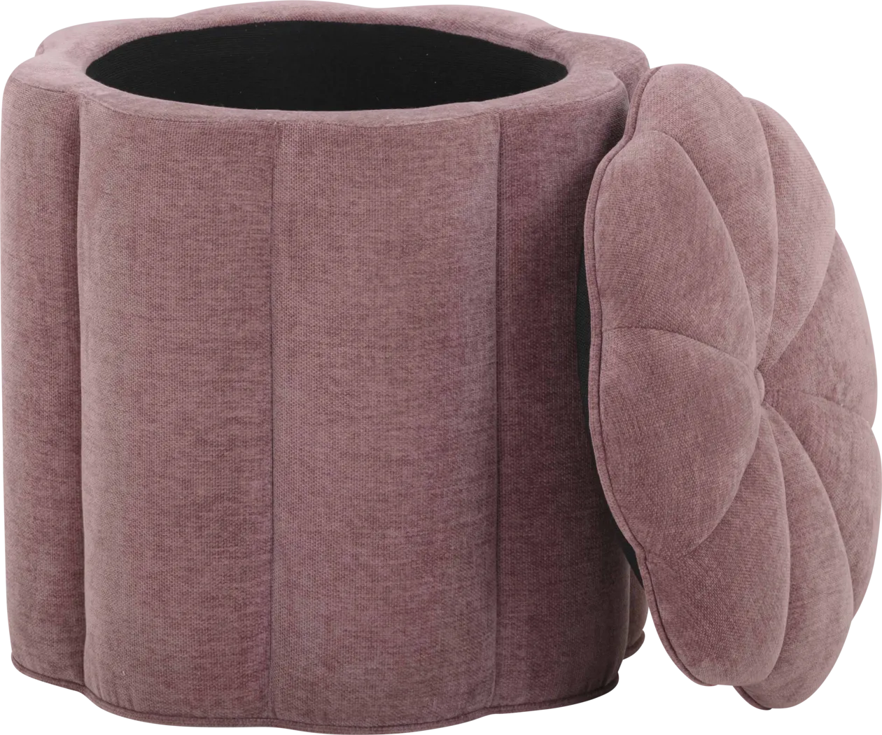 Anael Red Storage Ottoman - Image 3