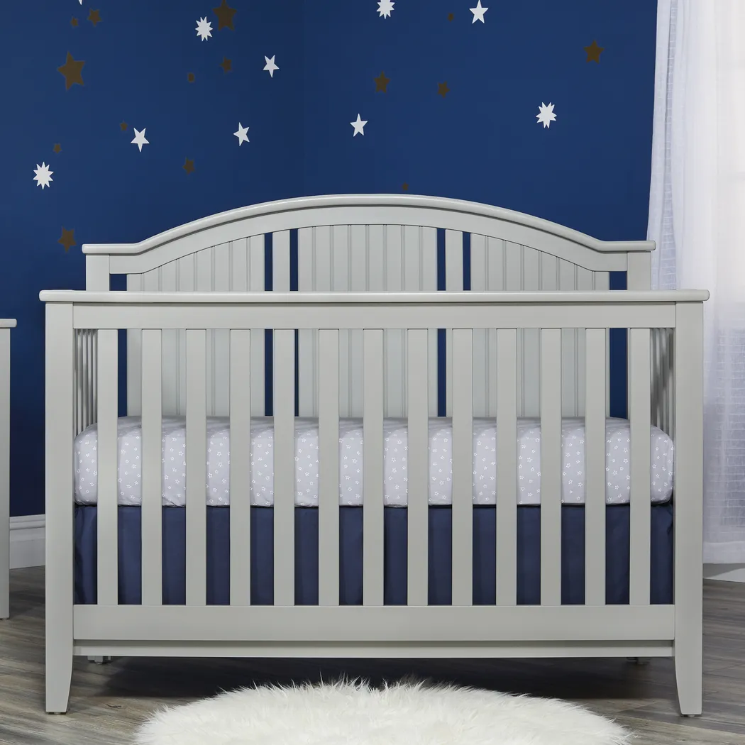 Anaheim Park Gray Convertible Crib with Toddler Rail - Thumbnail - Image 2