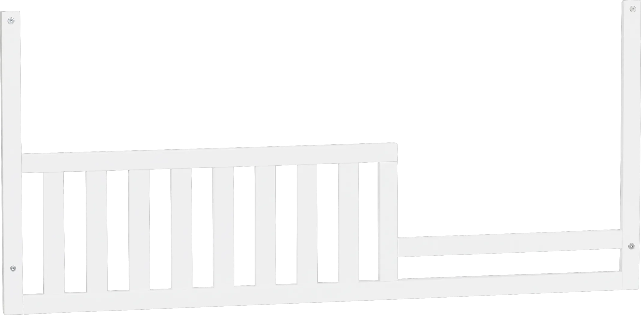 Anaheim Park White Convertible Crib with Toddler Rail - Thumbnail - Image 3