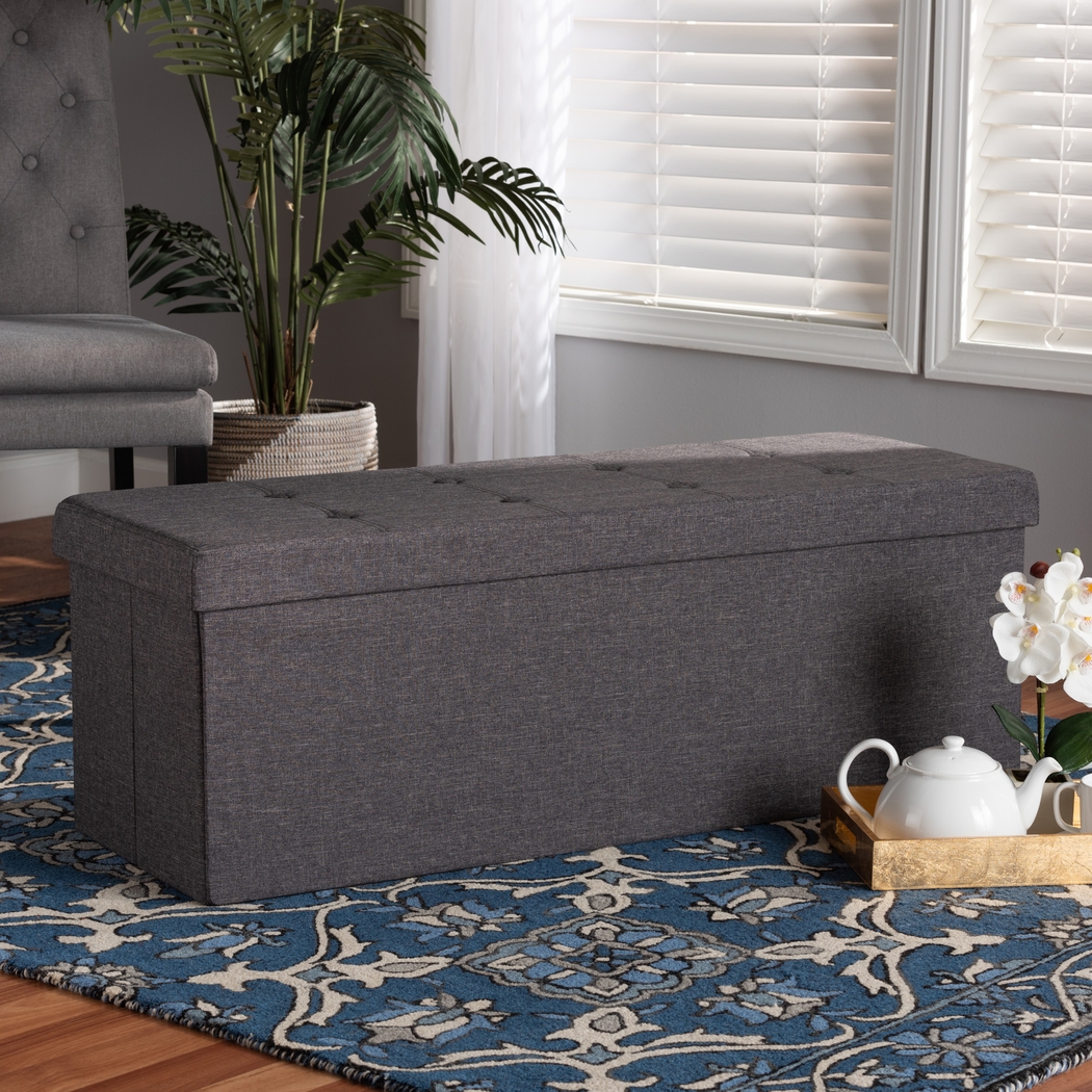Anahita Dark Gray Ottoman - Thumbnail - Image 6