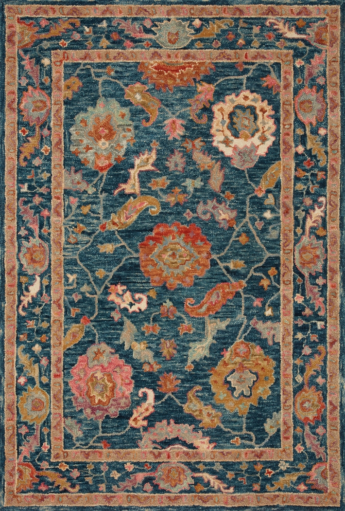 Anaia Blue 7'9 x 9'9 Rug - Thumbnail - Image 1