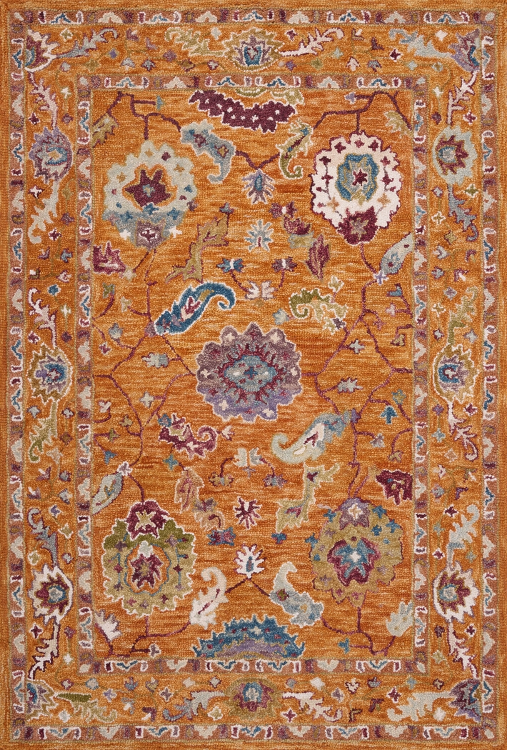 Anaia Orange 5' x 7'6 Rug - Thumbnail - Image 1
