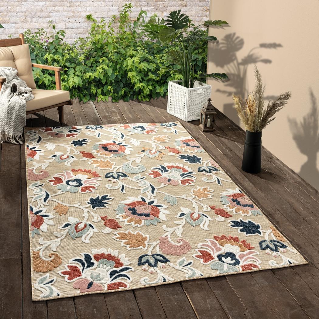 Anailas Beige 7'9 x 9'9 Rug - Thumbnail - Image 2