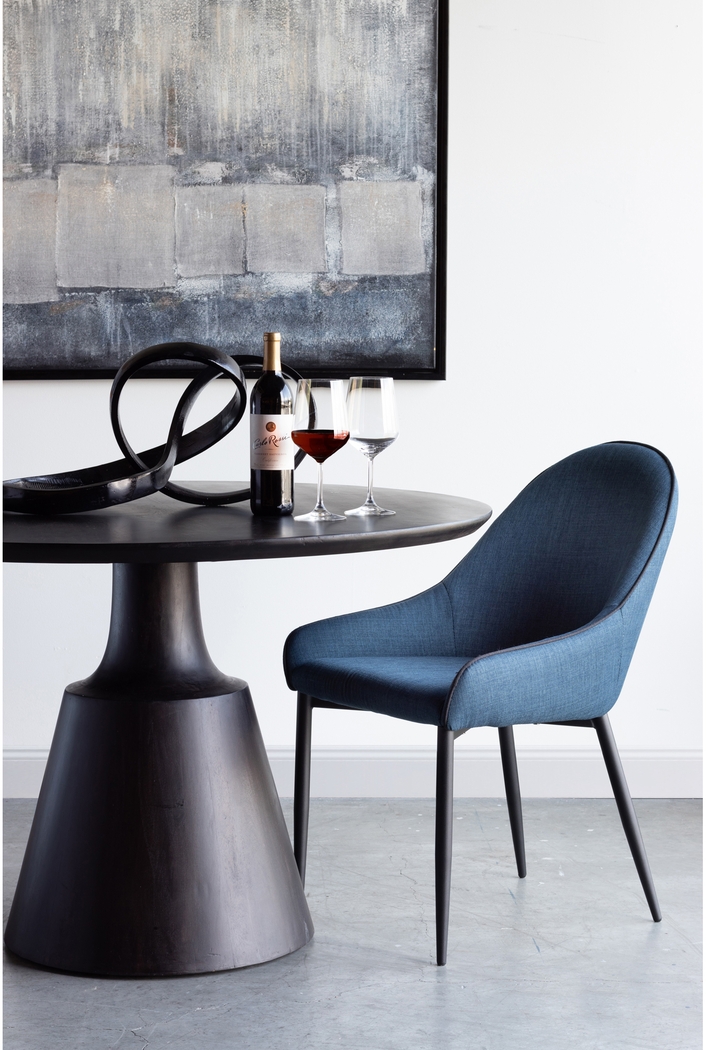 Anaise Dark Blue Dining Chair, Set of 2 - Thumbnail - Image 6