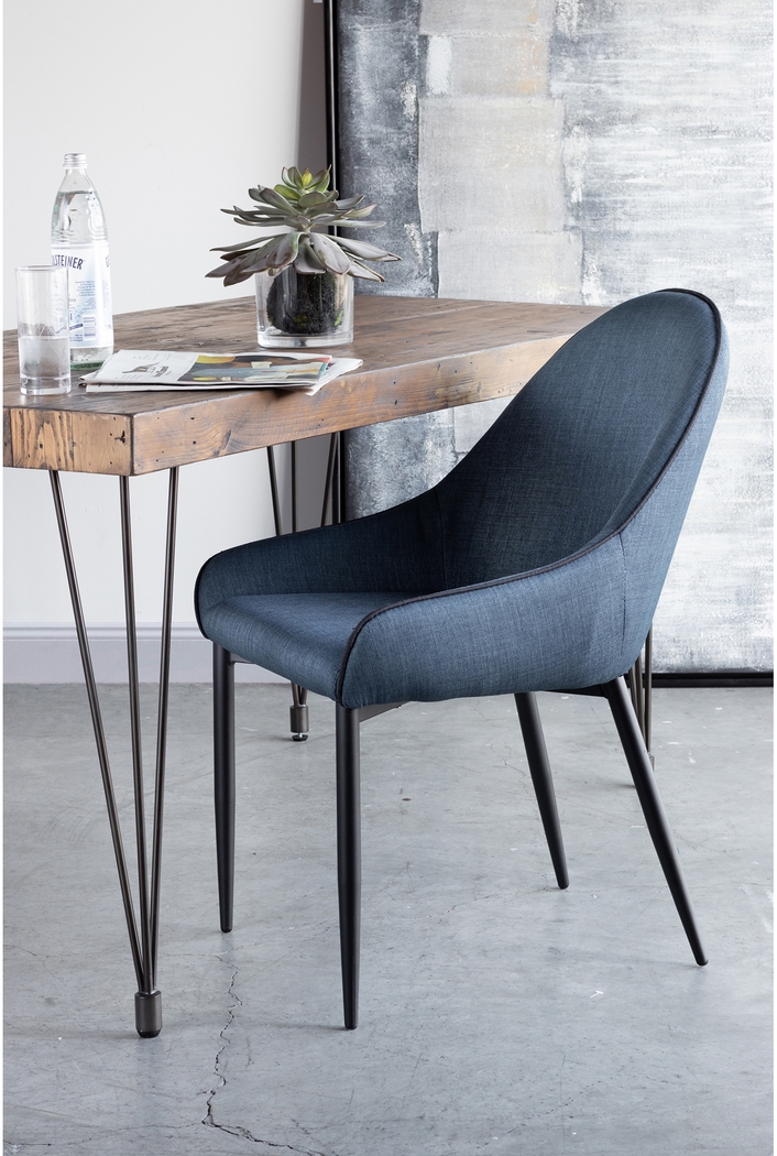 Anaise Dark Blue Dining Chair, Set of 2 - Thumbnail - Image 7