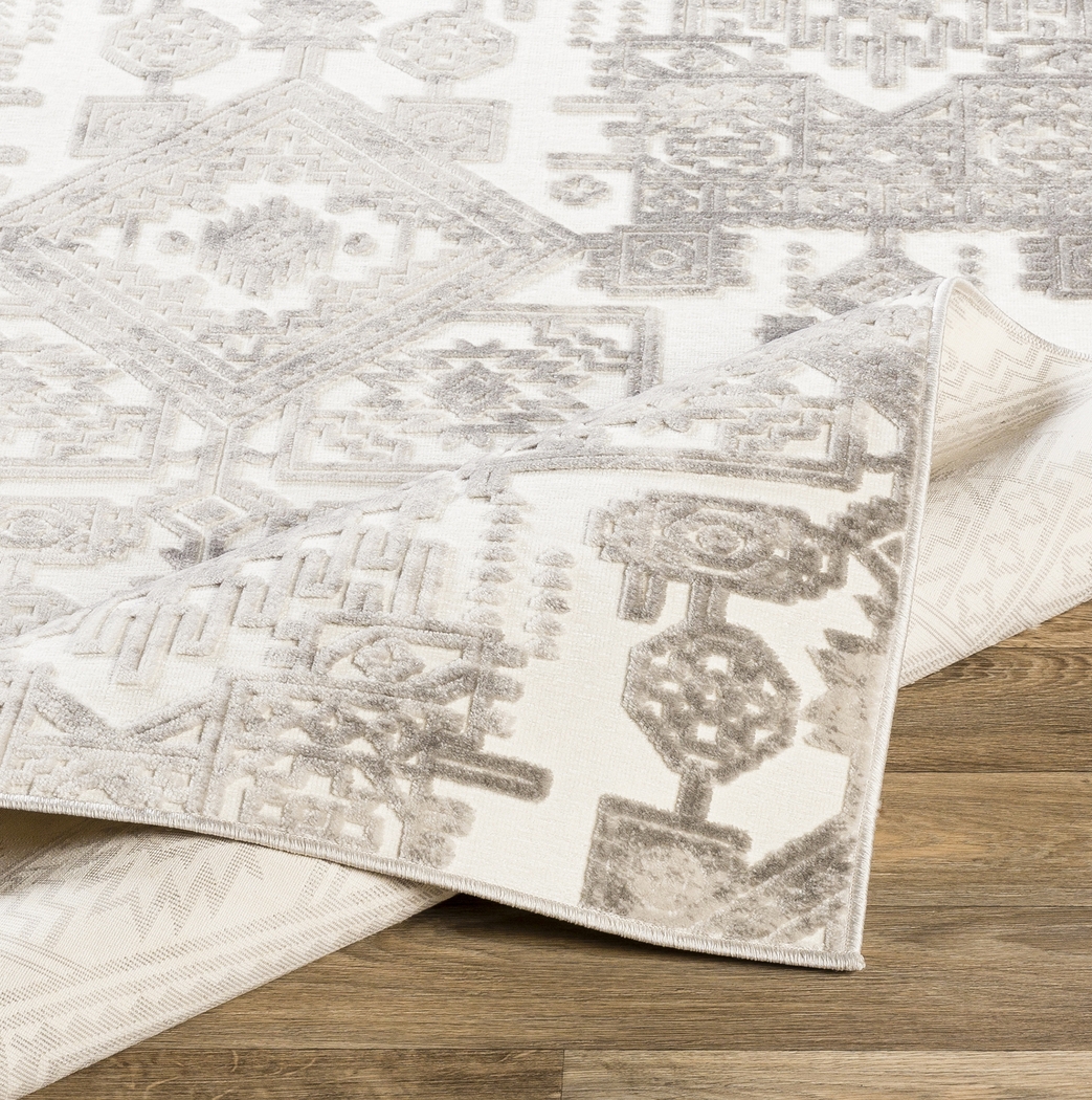 Analise Silver 6' x 7'9 Rug - Thumbnail - Image 3