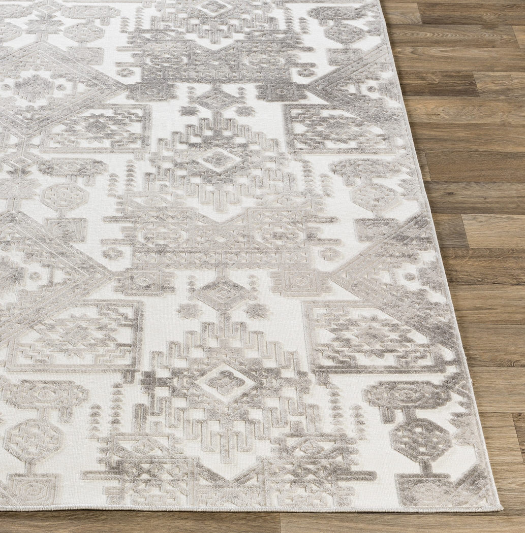 Analise Silver 7'10 x 10'2 Rug - Thumbnail - Image 4
