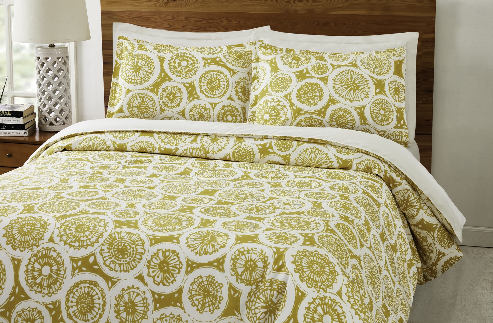 Anandale Yellow 3 Pc King Duvet Set - Thumbnail - Image 3