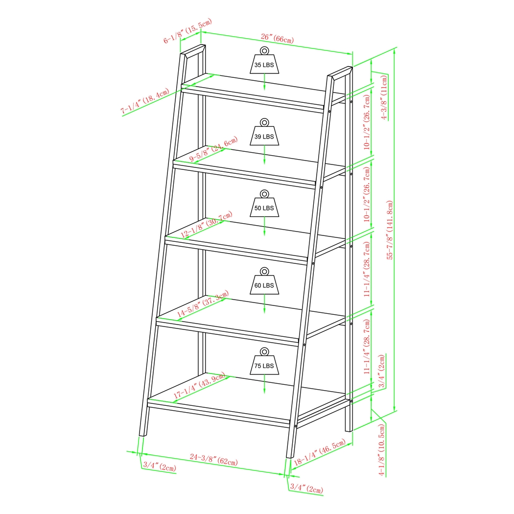 Anarose Gray Bookcase - Thumbnail - Image 6