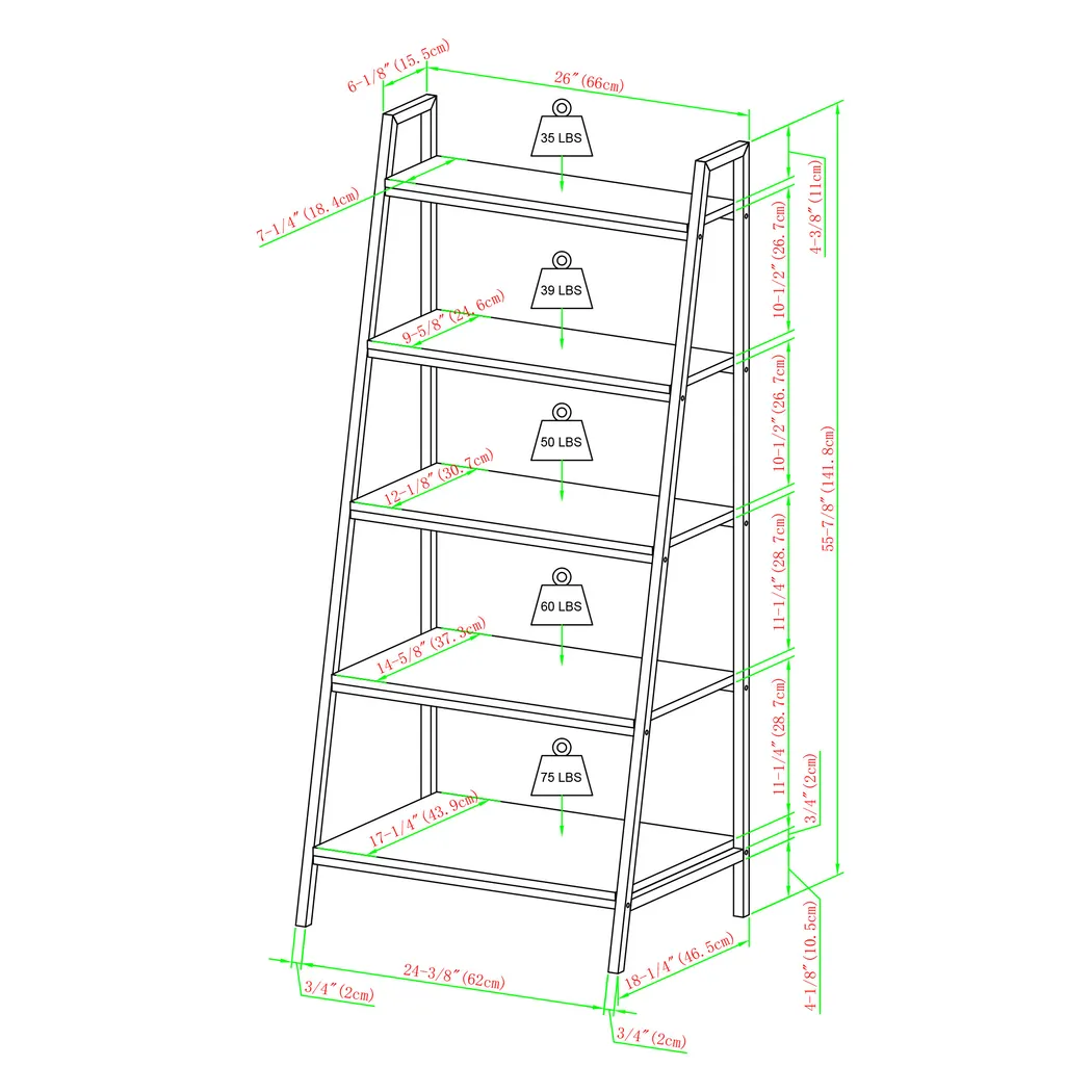Anarose Walnut Bookcase - Thumbnail - Image 7