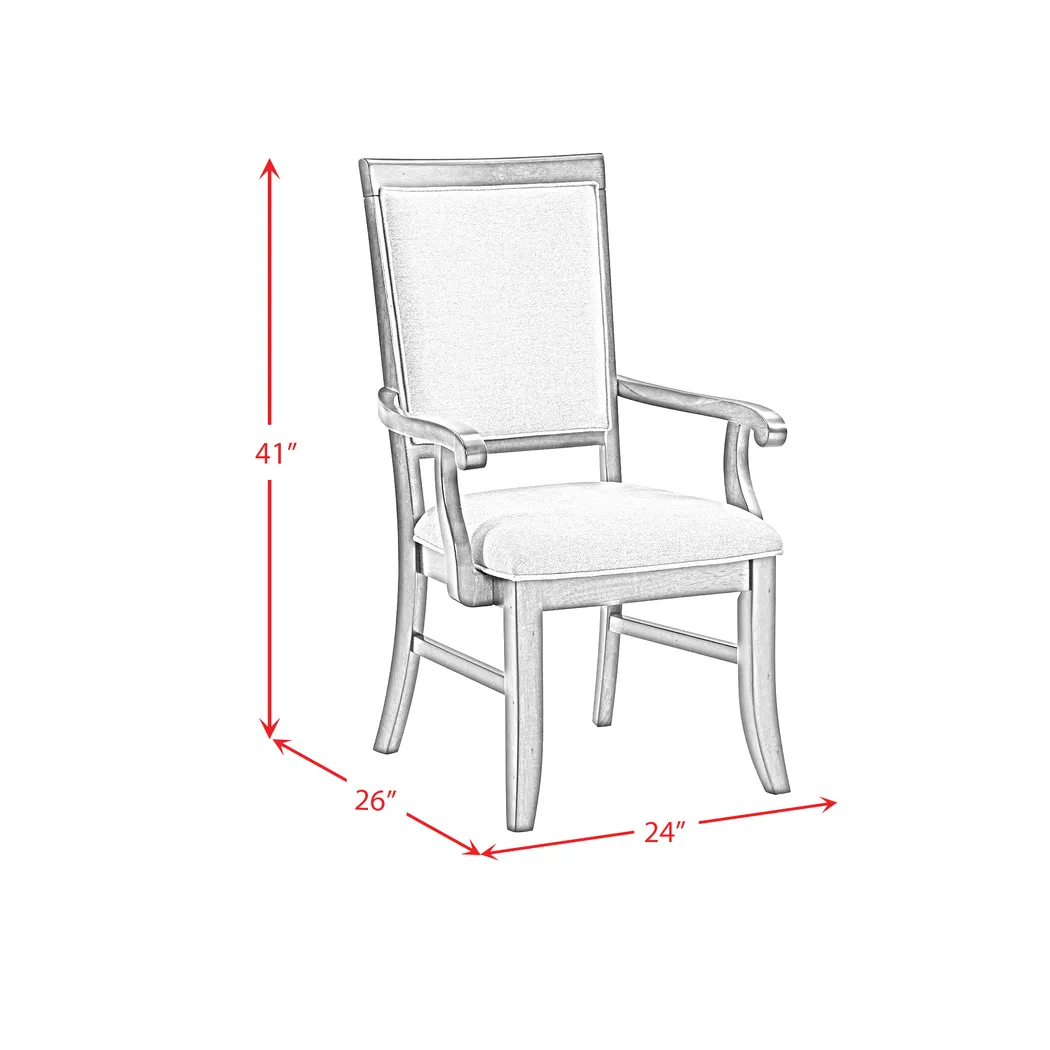 Anastas Brown Arm Chair - Thumbnail - Image 2