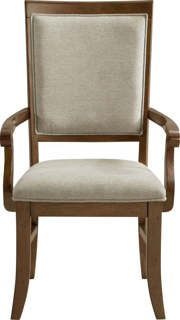Anastas Brown Arm Chair - Thumbnail - Image 4